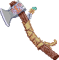 &quot;Mysterious Axe&quot;, pixel art from a hand drawing of mine.